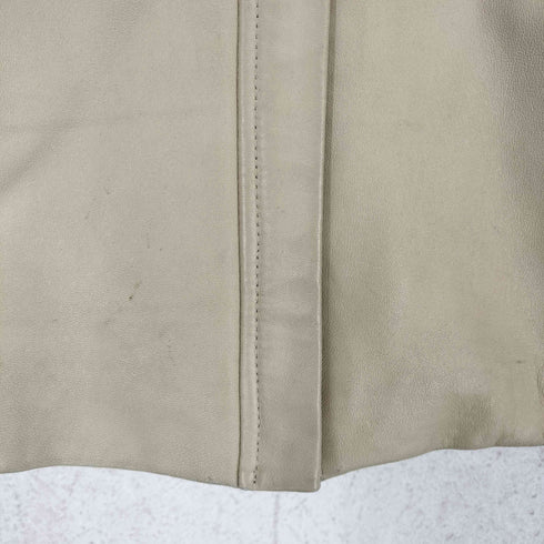 ライトオン Right-on lamb leather ラムレザージップジャケット レディース M