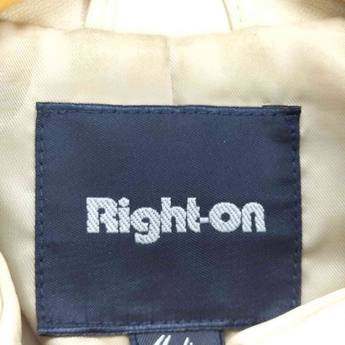 ライトオン Right-on lamb leather ラムレザージップジャケット レディース M