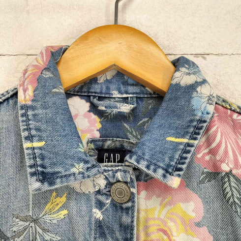 ギャップ Gap ボタニカルフラワーデザインデニムトラッカージャケット レディース XXL