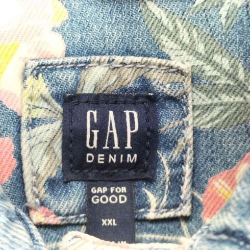 ギャップ Gap ボタニカルフラワーデザインデニムトラッカージャケット レディース XXL