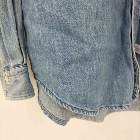 ラルフローレン RALPH LAUREN 90s USA製 ボタンダウン ポニー刺繍 ロングスリーブデニムシャツ メンズ XL