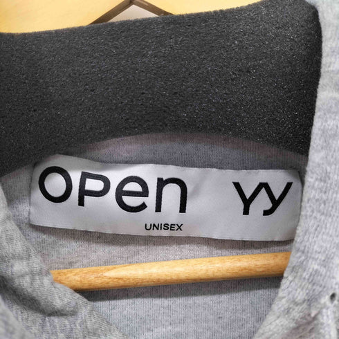 OPEN YY Velour Box Hoodie ベロア ジップ パーカー メンズ import:S