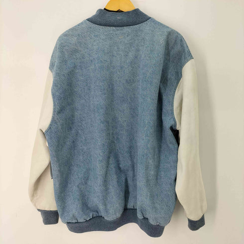 フルーツオブザルーム FRUIT OF THE LOOM Hacienda HOTEL&CASINO スウェット地切替 デニムスタジャン メンズ import:XXL