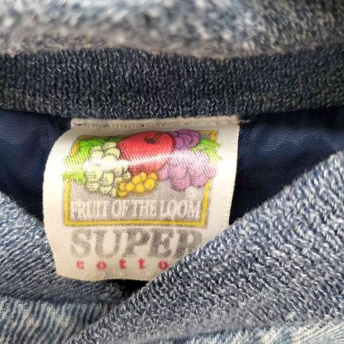 フルーツオブザルーム FRUIT OF THE LOOM Hacienda HOTEL&CASINO スウェット地切替 デニムスタジャン メンズ import:XXL