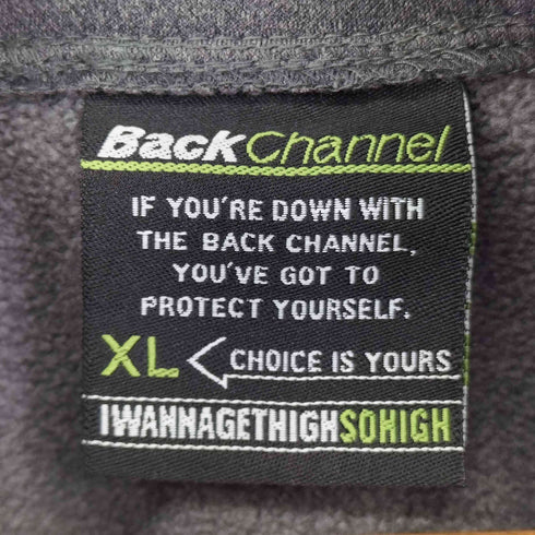 バックチャンネル Back Channel 裏地フリース ジップアップパーカー メンズ import:XL