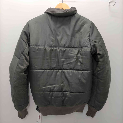 ジースターロー G-STAR RAW 00S ロゴ プレート スイッチング メタリック 3D キルト パデット ボンバー ジャケット ブルゾン Y2K メンズ XS-S