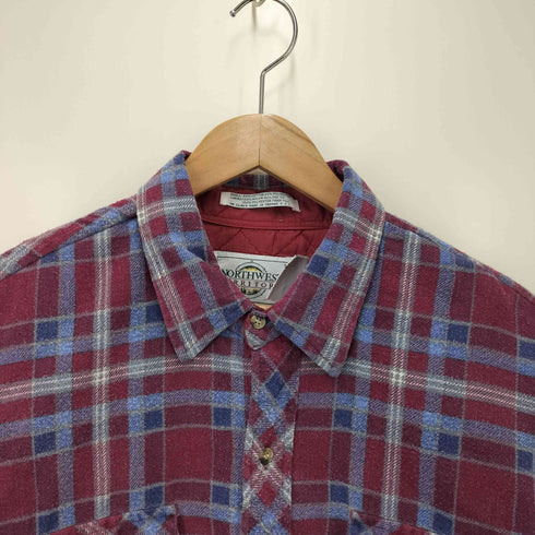 NORTH WEAT 裏地キルティング チェック柄 cpoシャツジャケット メンズ JPN:XL