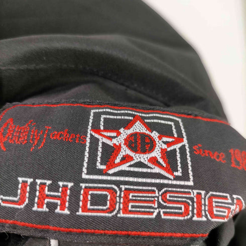 Jeff Hamilton ジェフハミルトン JH DESIGN 90S PURDUE 刺繍 リバーシブル 袖 本革 リアルレザー 切り替え バーシティ ジャケット スタジャン メンズ import:L