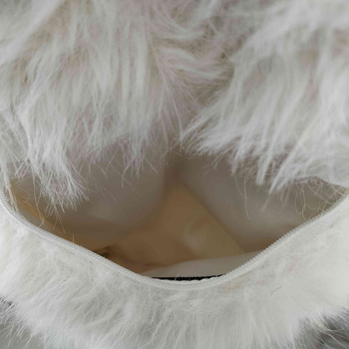 LIJUNWANG ファー 猫モチーフ ショルダーバッグ レディース