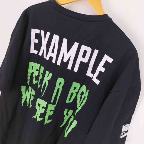 イグザンプル EXAMPLE ムービーキャラクター フェイスプリント クルーネック ショートスリーブTシャツ メンズ import:XL