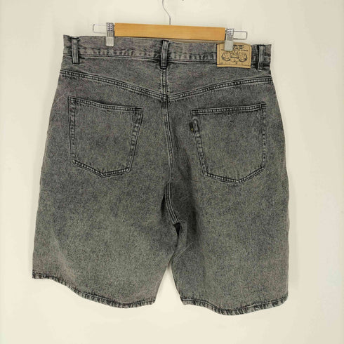エフエーティー FAT 1/2 ACID #BLACK デニムバギーショーツ メンズ FAT
