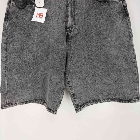 エフエーティー FAT 1/2 ACID #BLACK デニムバギーショーツ メンズ FAT