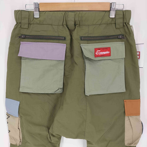 イグザンプル EXAMPLE NYLON MULTICOLORED SARUEL CARGO PANTS ナイロンマルチカラード サルエルカーゴパンツ メンズ XL