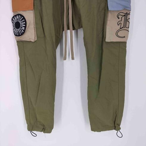 イグザンプル EXAMPLE NYLON MULTICOLORED SARUEL CARGO PANTS ナイロンマルチカラード サルエルカーゴパンツ メンズ XL