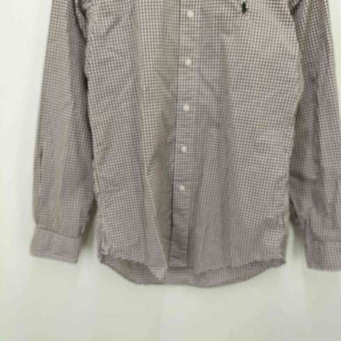 ポロラルフローレン POLO RALPH LAUREN ポニー刺しゅう ギンガムチェック ボタンダウンシャツ メンズ JPN:XS