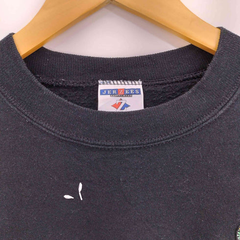ジャージーズ JERZEES 90s USA製 2枚タグ 蝶々 装飾付き クルーネックトレーナー スウェット レディース import:L