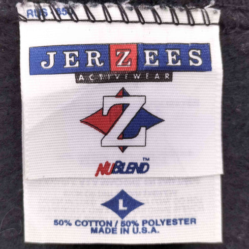 ジャージーズ JERZEES 90s USA製 2枚タグ 蝶々 装飾付き クルーネックトレーナー スウェット レディース import:L
