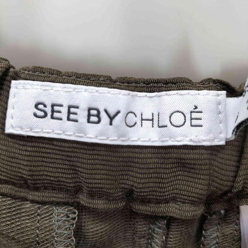 シーバイクロエ SEE BY CHLOE MADE IN ITALY キュプラ100%タックミニスカート レディース EUR:38