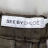 シーバイクロエ SEE BY CHLOE MADE IN ITALY キュプラ100%タックミニスカート レディース EUR:38