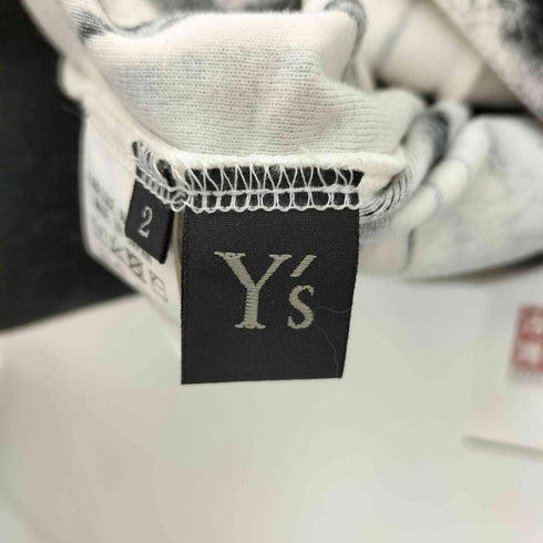 ワイズ Ys CIRCULAR RIB GARMENT CRUSH PRINT HIGH NECK HALF SLEEVE T 23SS レディース 2