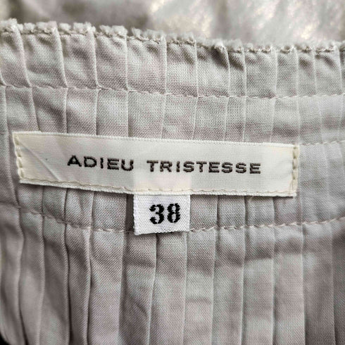 コンジェペイエアデュートリステス conges payes ADIEU TRISTESSE レースレイヤードタックスカート Y2K ラメ レディース JPN:38