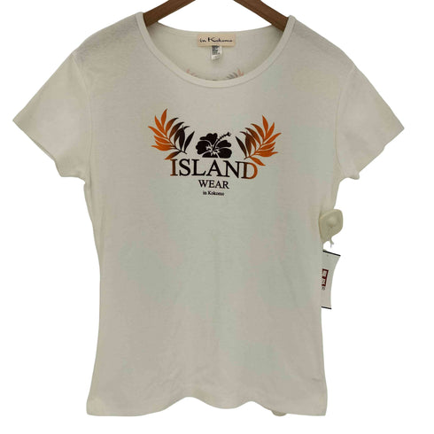 in Kokomo Y2K ISLAND 植物プリント ピチT クルーネックTシャツ レディース import:L