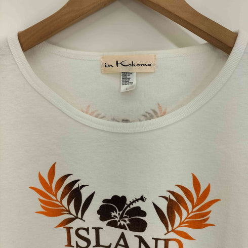 in Kokomo Y2K ISLAND 植物プリント ピチT クルーネックTシャツ レディース import:L