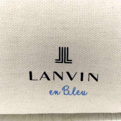 ランバンオンブルー LANVIN en Bleu ロゴプリント 舟形 キャンバストートバッグ レディース