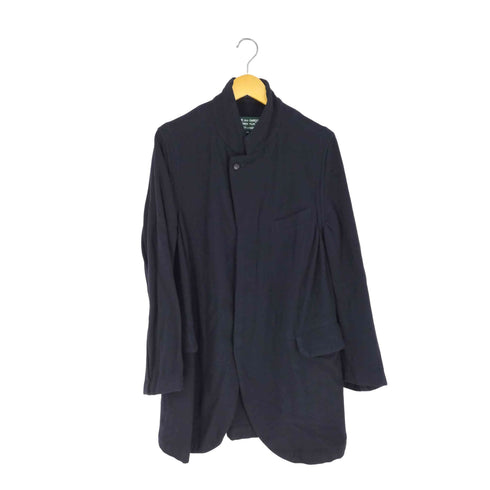 コムデギャルソンオムプラスエバーグリーン COMME des GARCONS HOMME PLUS EVER GREEN AD2005 05AW シーム期復刻 インサイドアウト ウール ロングジャケット メンズ JPN:M