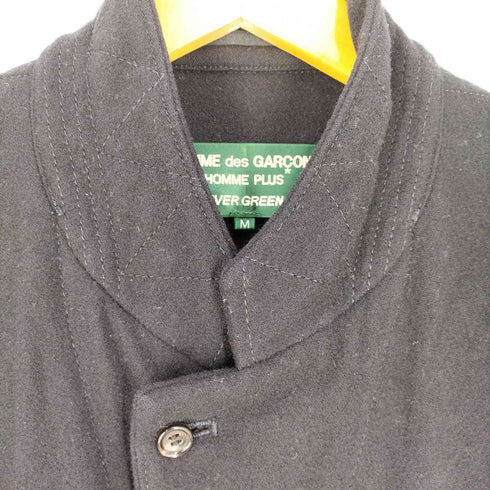 コムデギャルソンオムプラスエバーグリーン COMME des GARCONS HOMME PLUS EVER GREEN AD2005 05AW シーム期復刻 インサイドアウト ウール ロングジャケット メンズ JPN:M