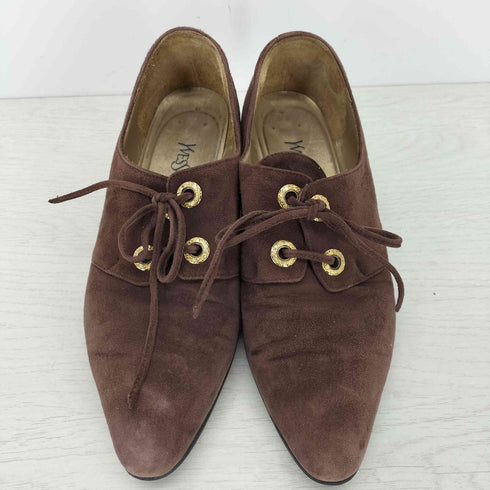 イヴサンローラン Yves Saint Laurent スエードレースアップシューズ レディース 35 1/2