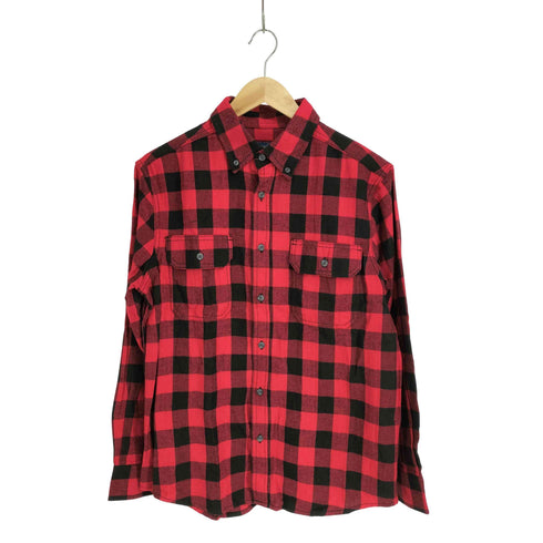 フェイデッドグローリー FADED GLORY バッファローチェックネル ボタンダウン L/S シャツ メンズ import:M
