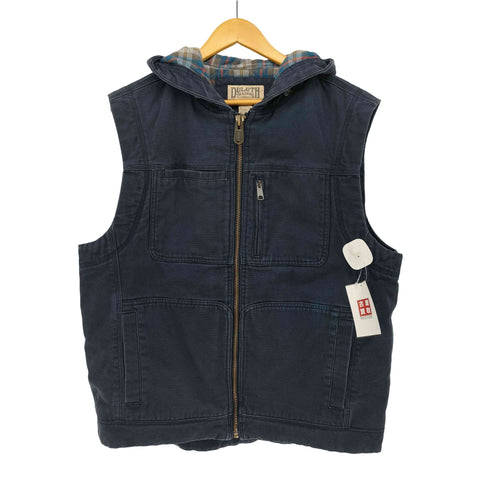 DULUTH TRADING 裏地 ネル ダック フーデッド ベスト メンズ import:L