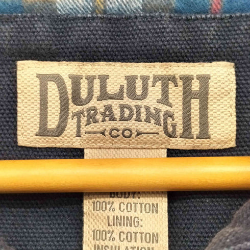 DULUTH TRADING 裏地 ネル ダック フーデッド ベスト メンズ import:L