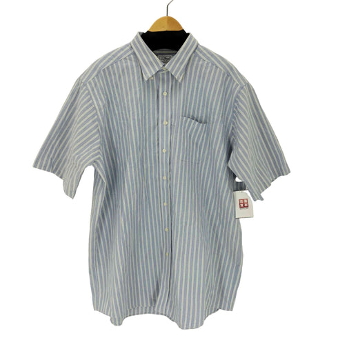 エルエルビーン L.L.Bean WRINKLE RESISTANT ストライプ S/S B.D シャツ メンズ 18-TALL