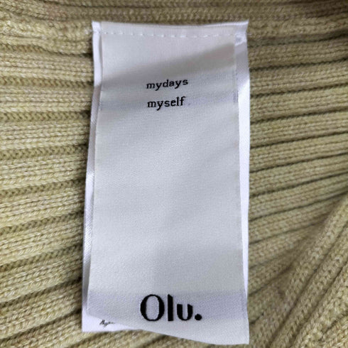 OLU. パフスリーブリブニット レディース FREE