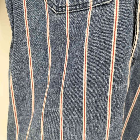 テンプテーション Temptation セルビッチ ストライプ S/S デニム シャツ メンズ JPN:L
