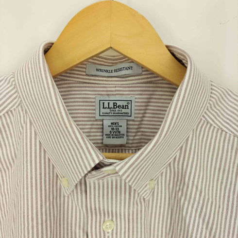 エルエルビーン L.L.Bean WRINKLE RESISTANT ストライプ L/S B.D シャツ メンズ 18-33