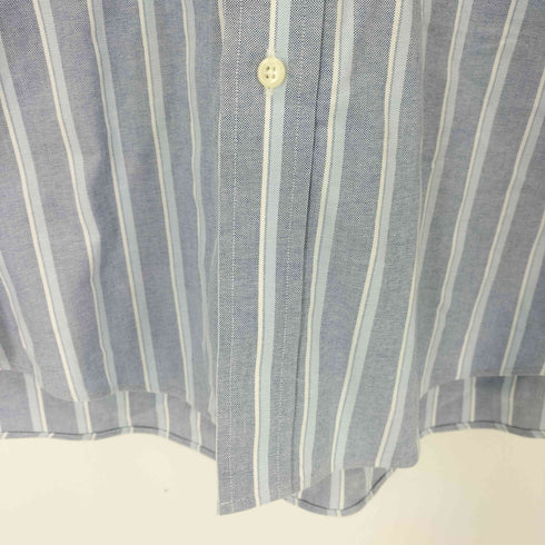 エルエルビーン L.L.Bean WRINKLE RESISTANT ストライプ S/S B.D シャツ メンズ 18-TALL