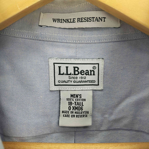 エルエルビーン L.L.Bean WRINKLE RESISTANT S/S B.D シャツ メンズ 18-TALL