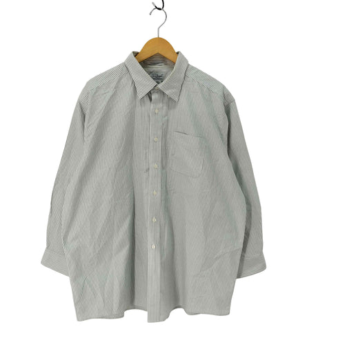 エルエルビーン L.L.Bean WRINKLE RESISTANT ストライプ L/S B.D シャツ メンズ 18-33