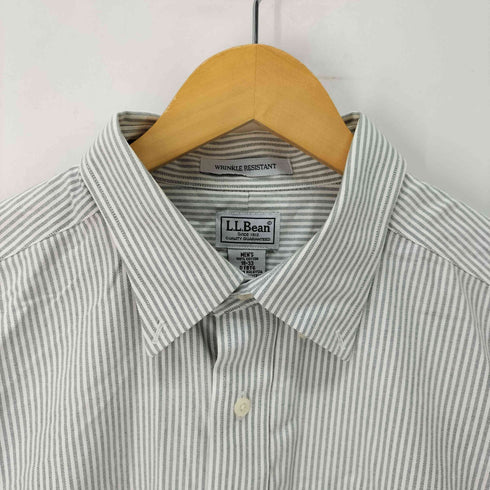 エルエルビーン L.L.Bean WRINKLE RESISTANT ストライプ L/S B.D シャツ メンズ 18-33