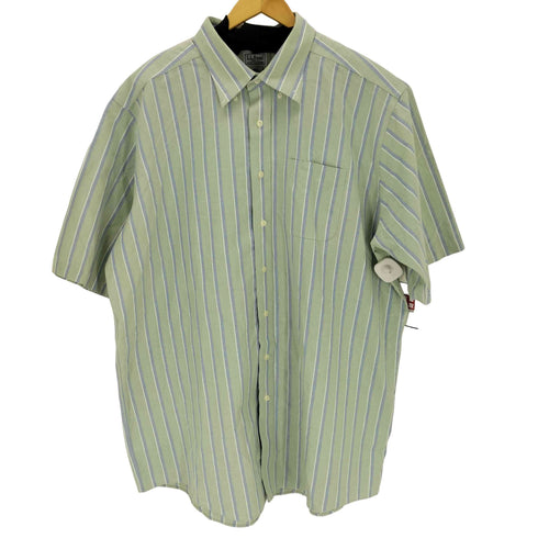 エルエルビーン L.L.Bean WRINKLE RESISTANT ストライプB.D 半袖シャツ メンズ 18-TALL