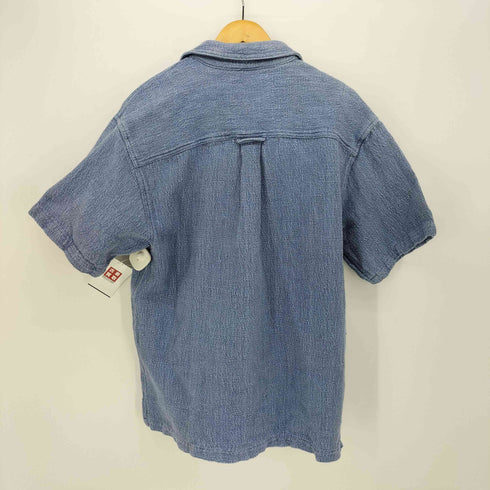ザテリトリーアヘッド THE TERRITORY AHEAD 90S ヘビーオンス コットン 凹凸 S/S シャツ メンズ import:M