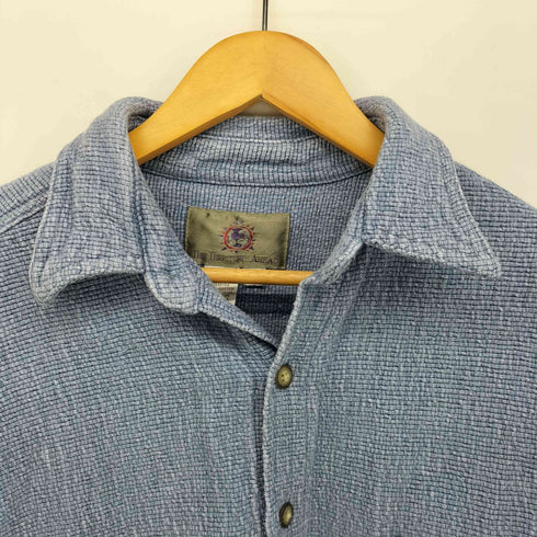 ザテリトリーアヘッド THE TERRITORY AHEAD 90S ヘビーオンス コットン 凹凸 S/S シャツ メンズ import:M