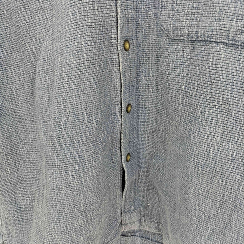 ザテリトリーアヘッド THE TERRITORY AHEAD 90S ヘビーオンス コットン 凹凸 S/S シャツ メンズ import:M