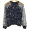 ザラ ZARA 花柄 シースルー ブラウス レディース import:M