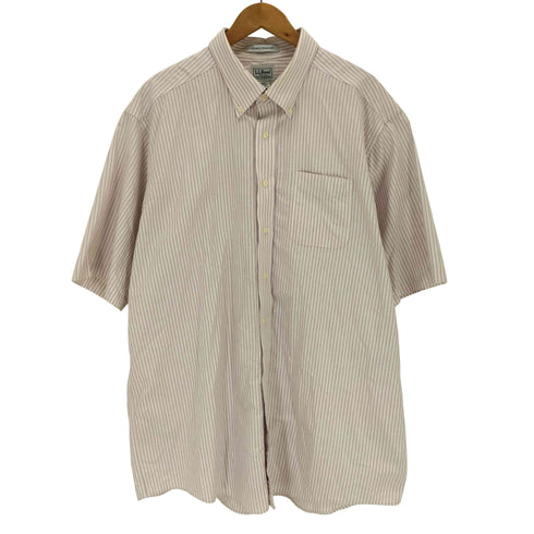エルエルビーン L.L.Bean WRINKLE RESISTANT ストライプ B.D 長袖シャツ メンズ 18-TALL