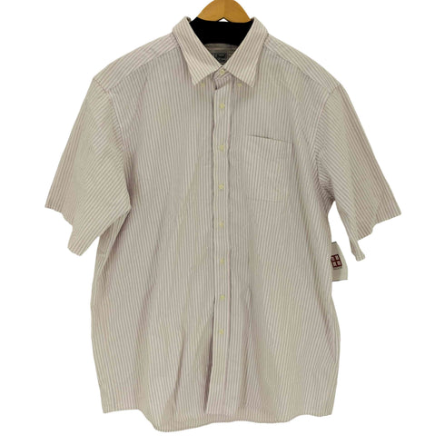 エルエルビーン L.L.Bean WRINKLE RESISTANT ストライプ S/S B.D シャツ メンズ 18-TALL