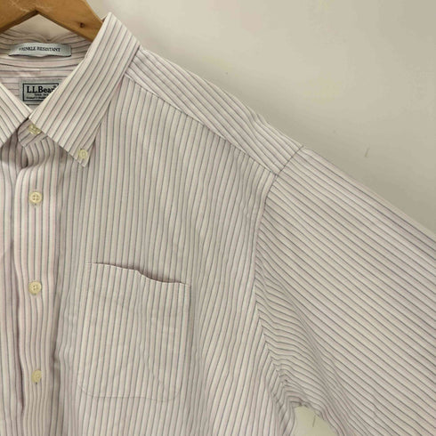エルエルビーン L.L.Bean WRINKLE RESISTANT ストライプ B.D 長袖シャツ メンズ 18-TALL